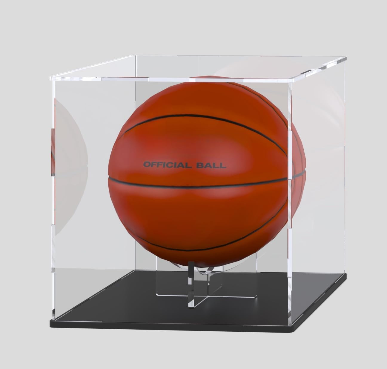 Basketball Stand, 3-Pack Acrylic Ball Stand for Display, Clear Storage Holder fo