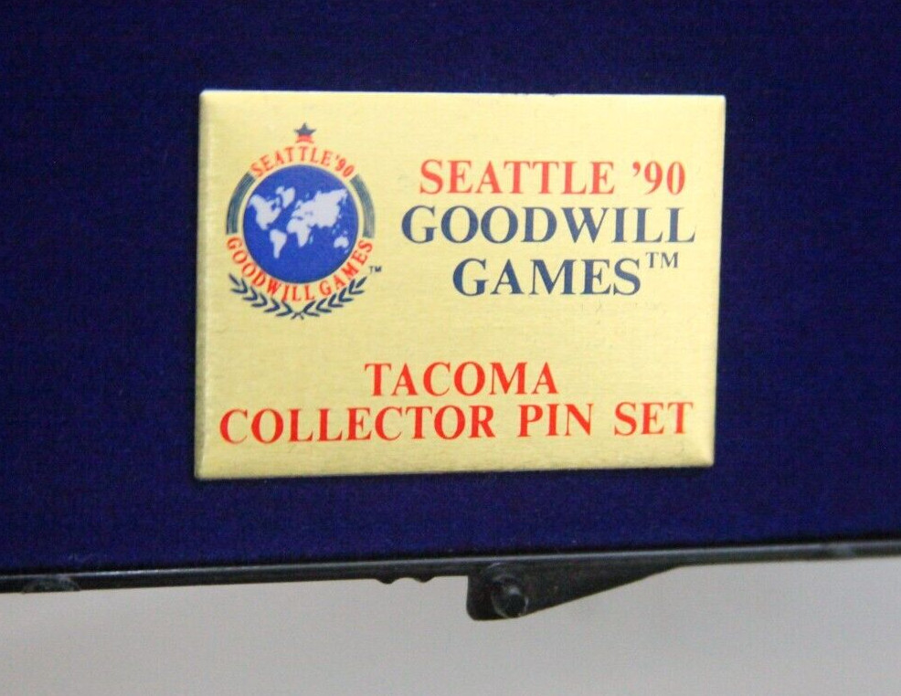 Seattle Goodwill Games 1990 Vintage Pins Set 6 Total Collector Tacoma Dome BB795