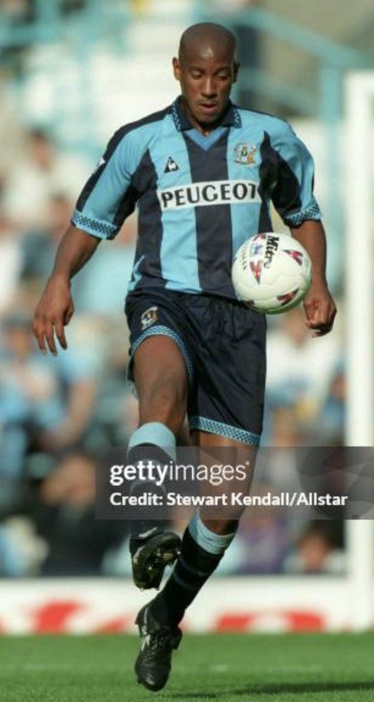 AUTHENTIC COVENTRY CITY FC LE COQ SPORTIF 1996-1997 HOME SOCCER JERSEY XL.