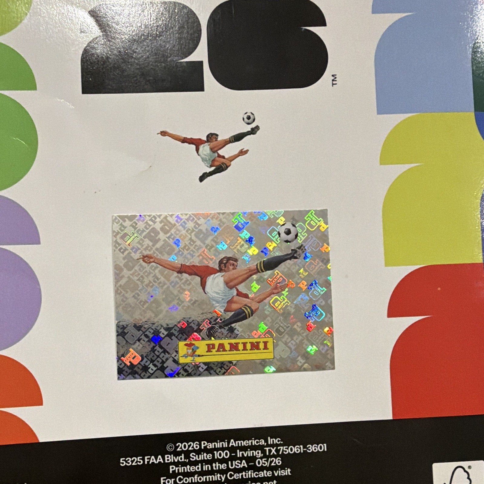 Panini FIFA World Cup 2026 Soccer Card #00 Panini Logo (Bicycle Kick) Hologram