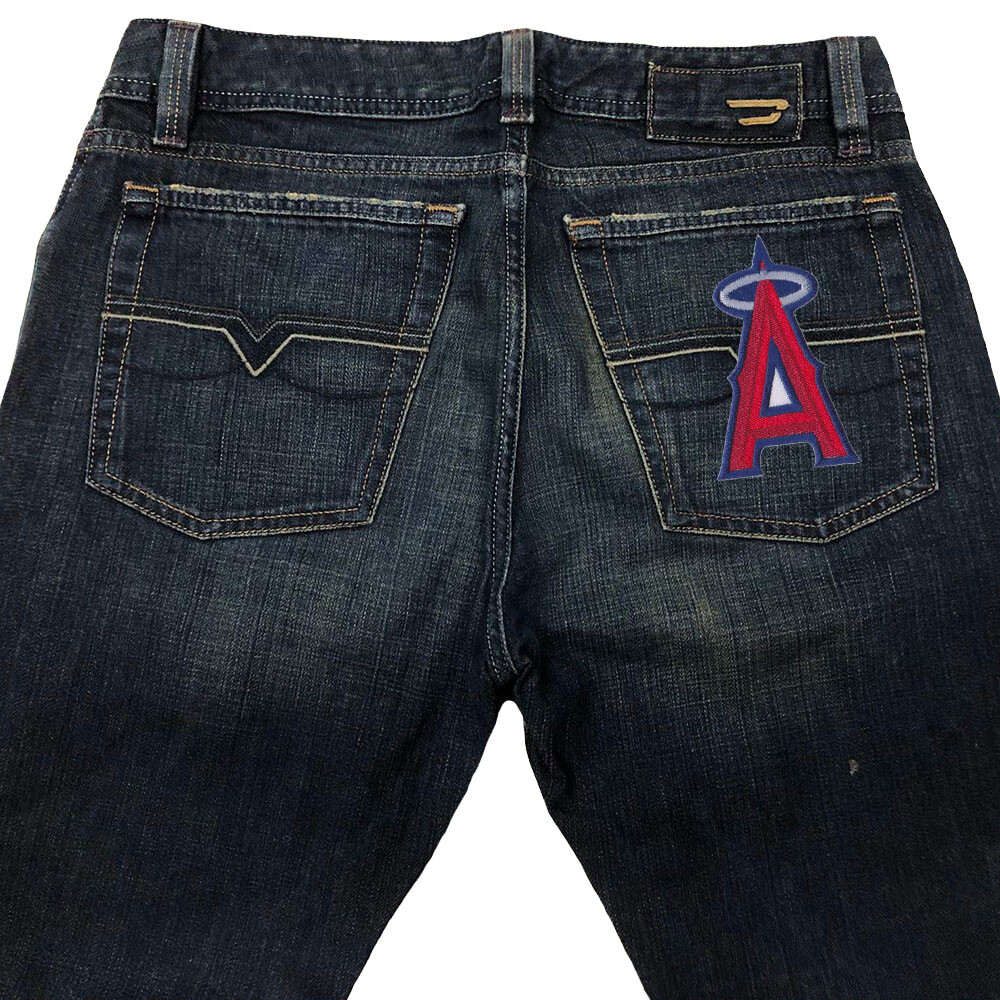 Wholesale Los Angeles Angels Baseball Logo Size 2.0″x3.5″ Sew Iron On Patches