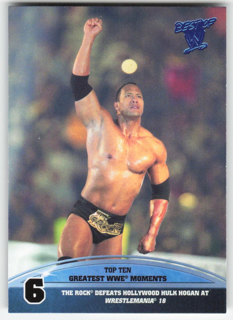 2013 Topps Best of WWE Top 10 Greatest WWE Moments The Rock #6