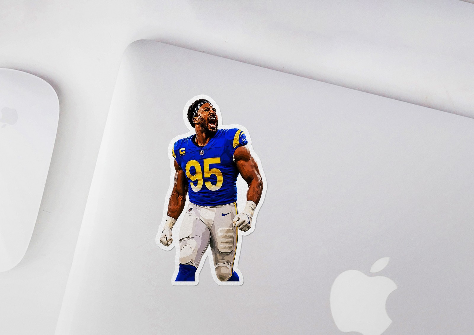 Myles Garrett Los Angeles Rams Sticker Decal–Glossy Waterproof Vinyl Self