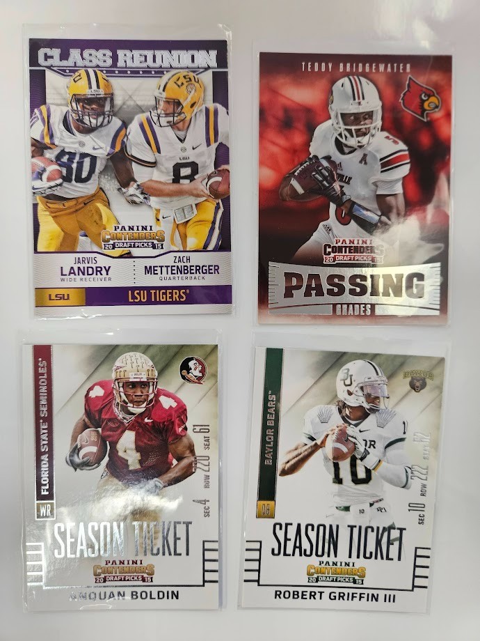 Lot of 200 Football Cards – College Uniforms – less than $.10 per card!!