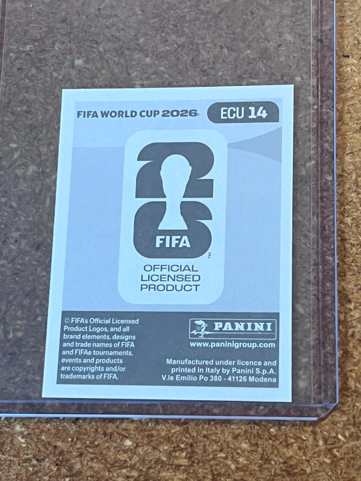 2026 Panini FIFA World Cup Soccer Sticker US Edition # ECU 14 John Veboah