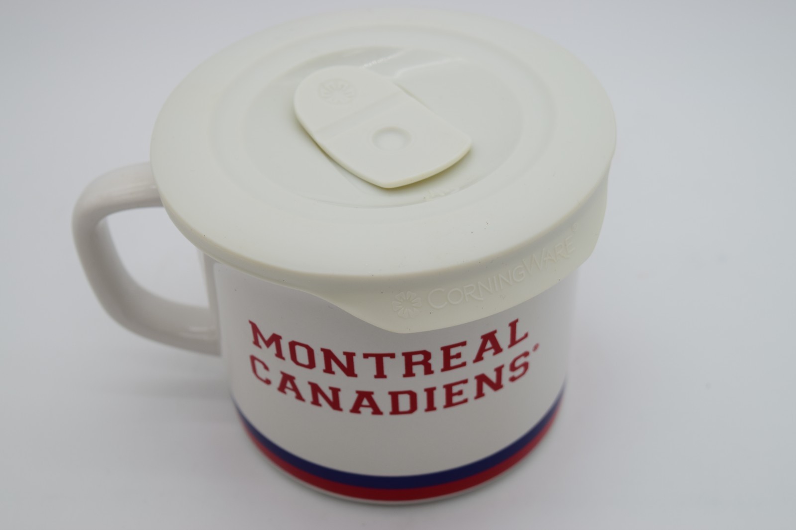 Montreal Canadiens Youppi Meal Mug 20oz CorningWare Lid NHL Mascot Soup Cup