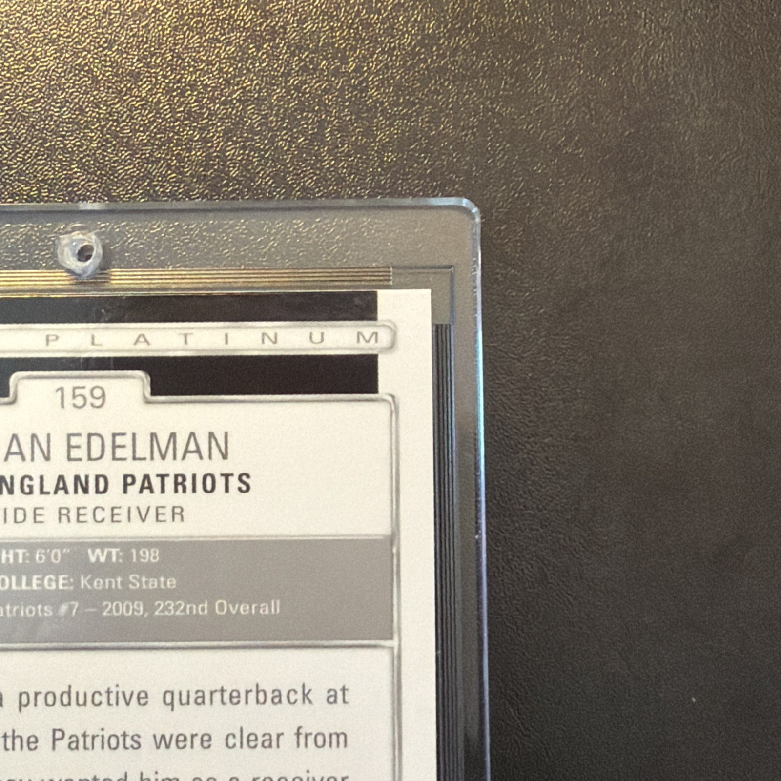 2009 Topps Platinum #159 Julian Edelman Rookie Patriots