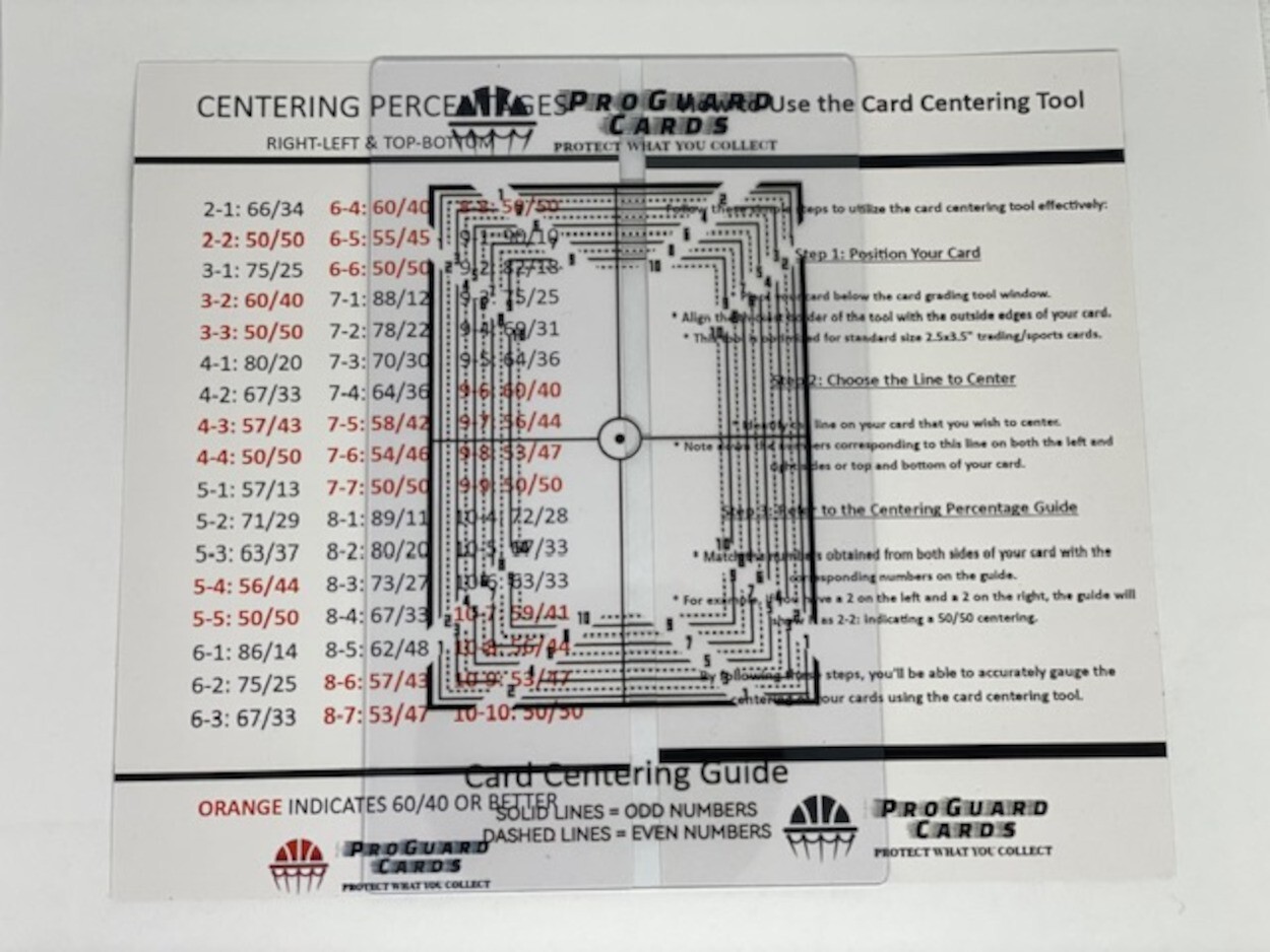 Grading Tool – Centering Tool Kit for Grading Sports Cards & Trading Cards