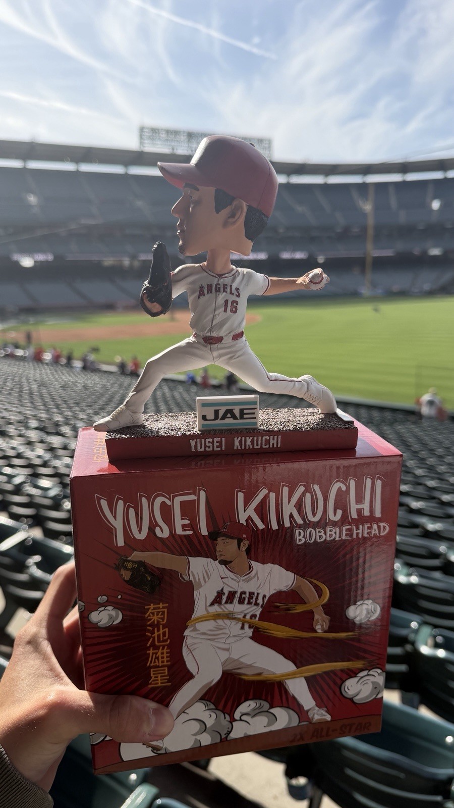 IN HAND ANGELS YUSEI KIKUCHI BOBBLEHEAD STADIUM GIVEAWAY 6/8/26 SGA