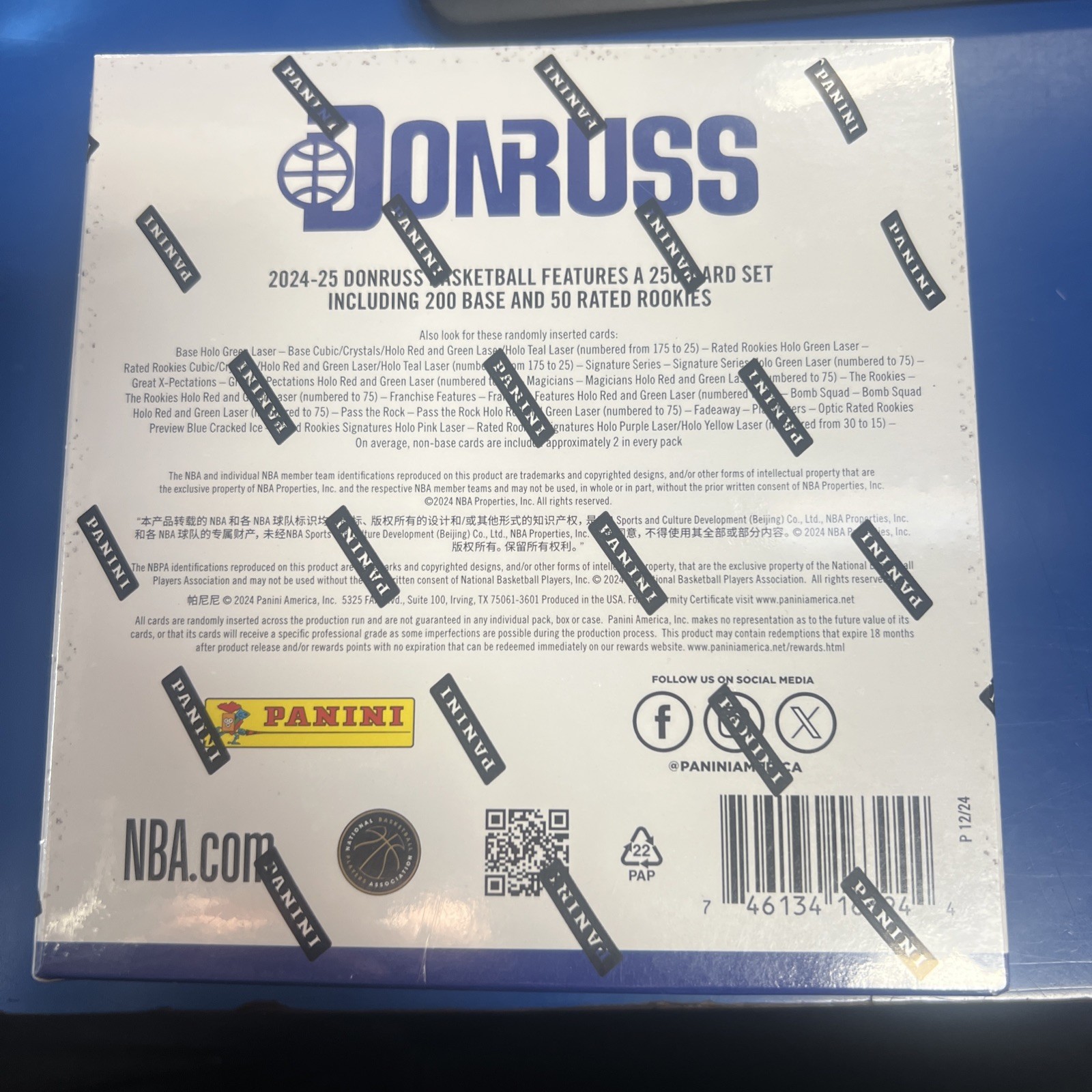 Panini 2024-25 Donruss Basketball Trading Cards Mega Box Brand New Sealed