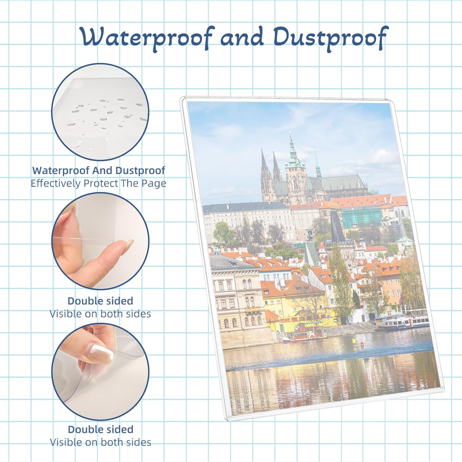 12 Pcs 8 1/2″ X 11″ Rigid Print Protectors – Clear Toploaders – Hard Plastic Doc