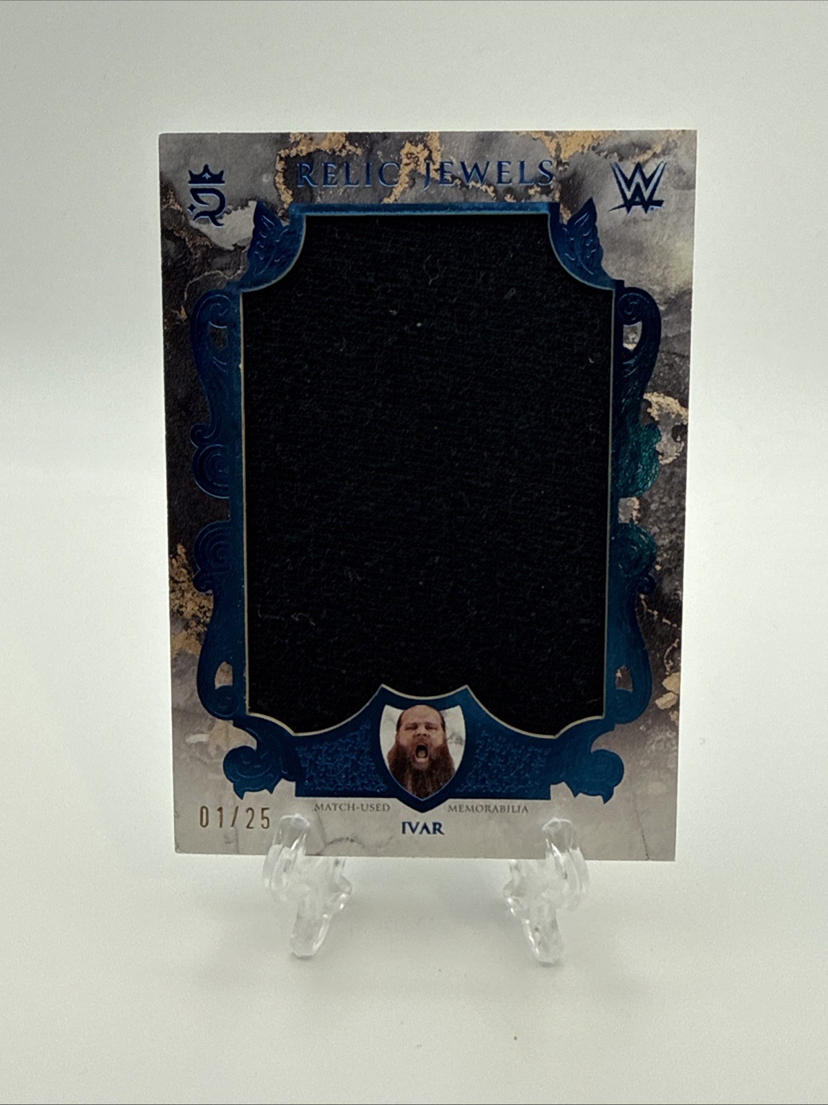 2026 Topps Royalty WWE IVAR #RJ-11 Relic Jewels Blue 1/25 Match Used Relic