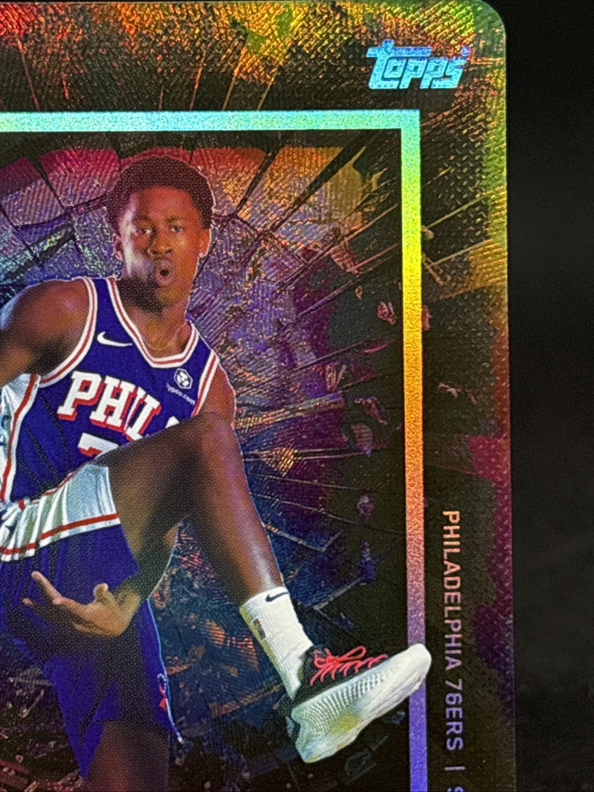 2025 Topps Match Attax VJ Edgecombe Breakthrough Baller 76ers RC #BB-VE Rookie