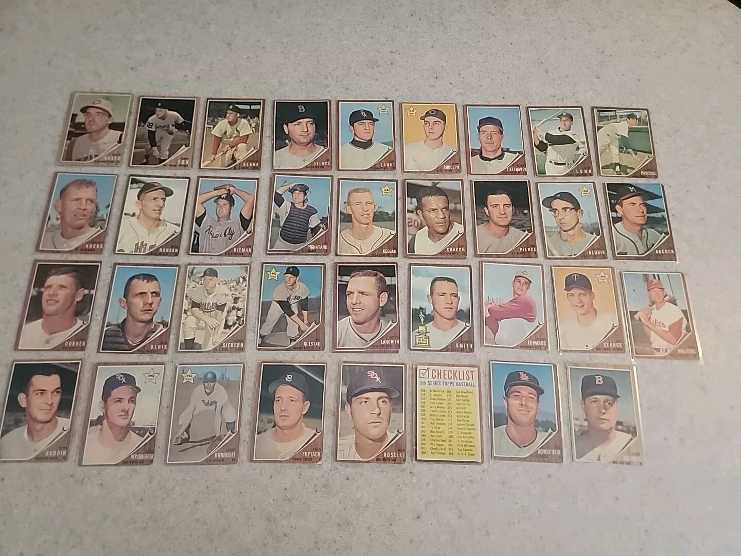 1962 Topps Baseball Your Choice