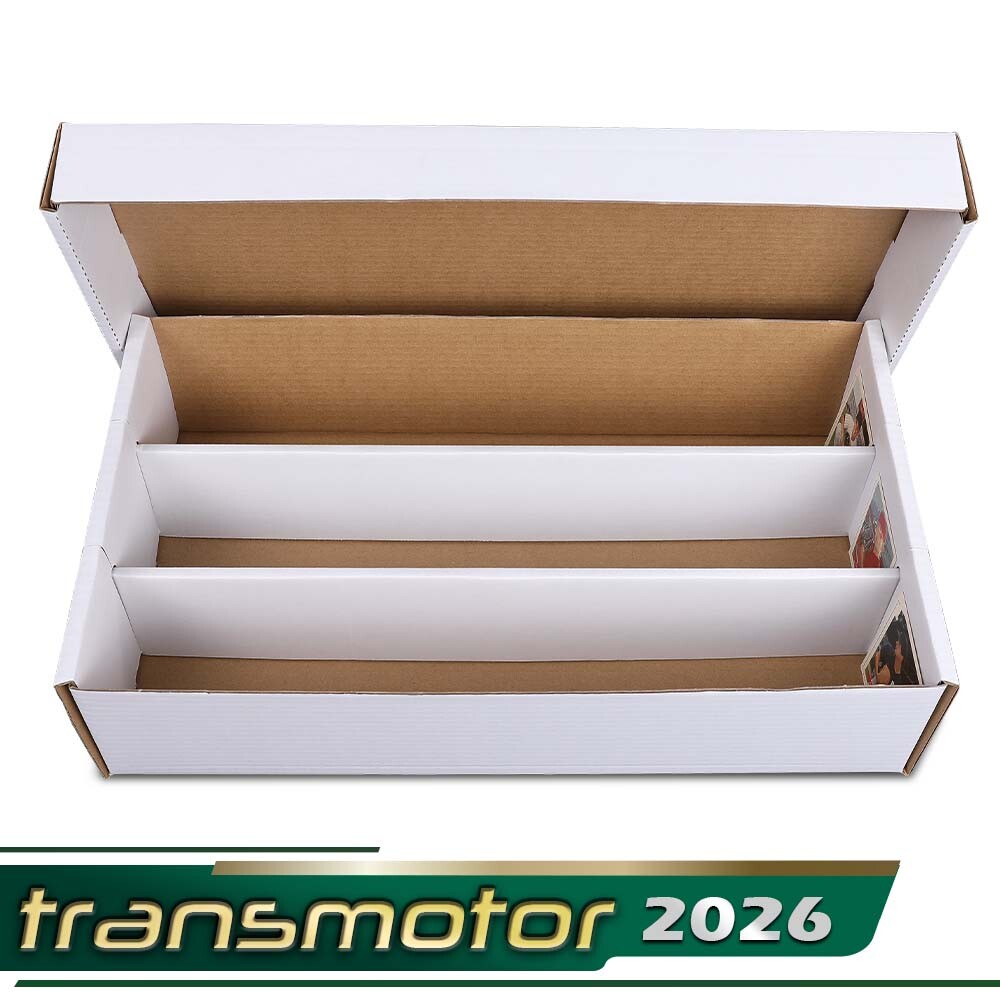 3000 Count Super Shoe Cardboard Standard Trading/Gaming Card Storage Boxes 2Pcs