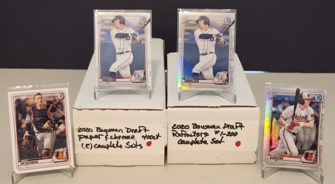 2020 Bowman Mega Lot 7 Complete Sets Chrome BP BCP BFE Draft Refractors 1500+