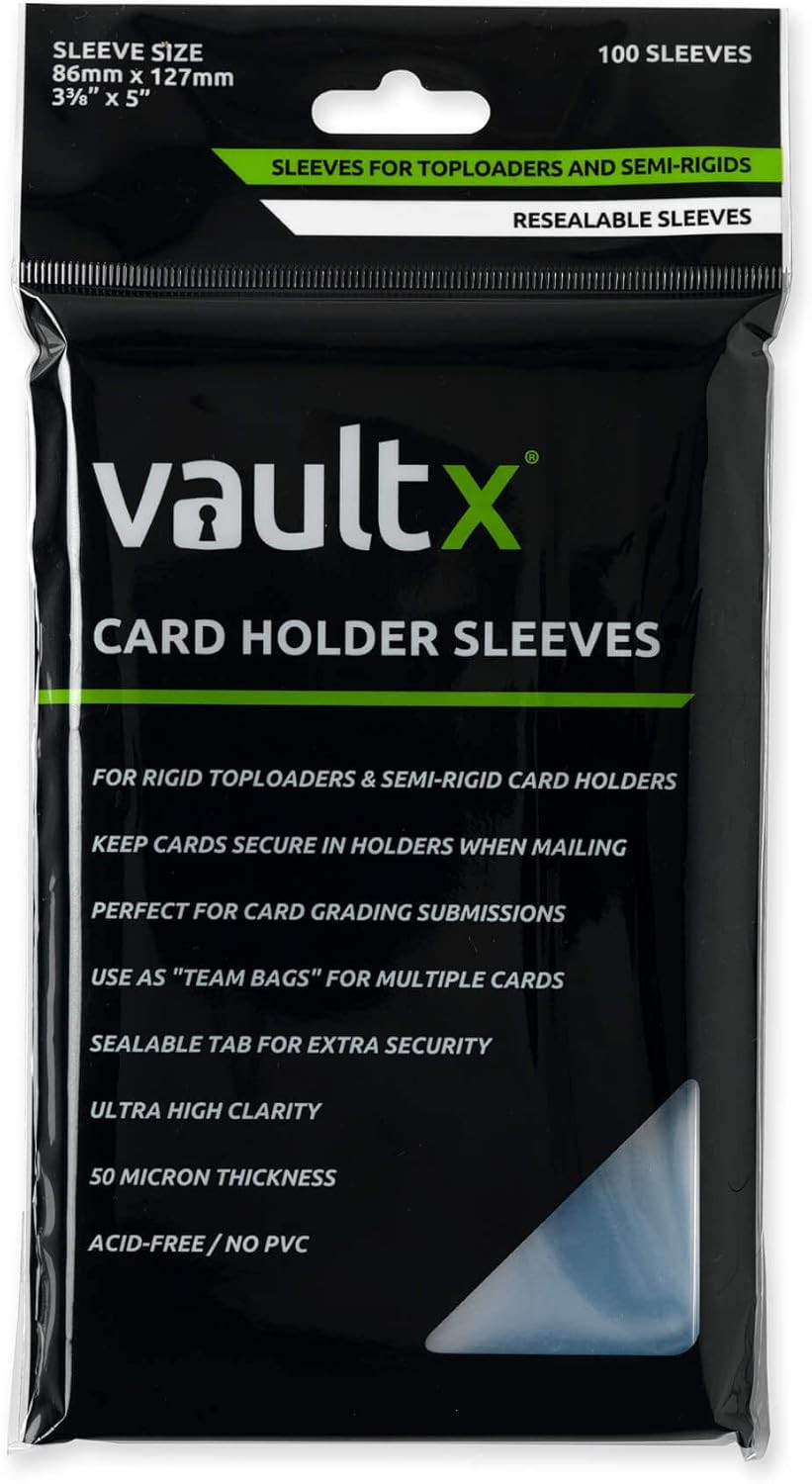 Trading Card Holder Sleeves, Team Bags for Toploaders and Semi Rigid Card Holder