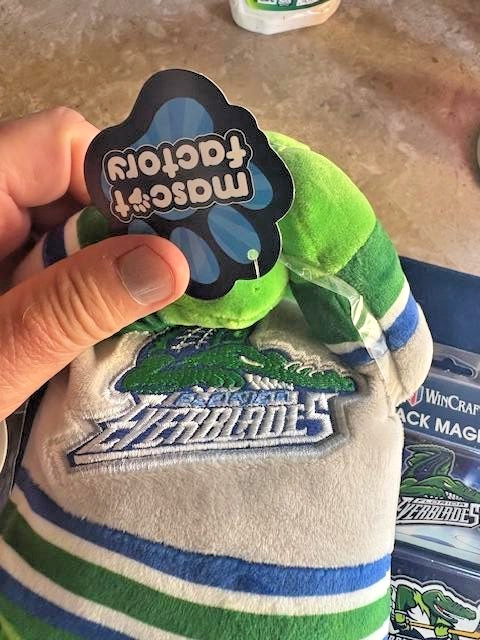 LOT (3) – ECHL Florida Everblades Hockey “Swampee” Mascot/Magnets/Hanging Tag