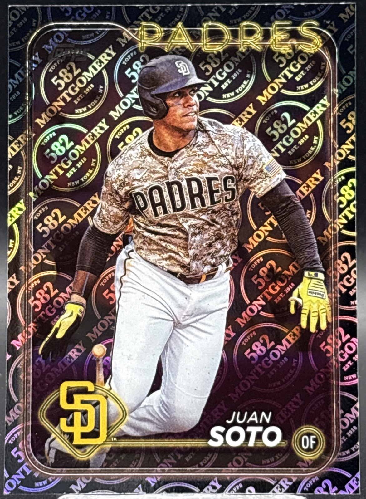 🔥🔥 2024 Topps Juan Soto 582 Montgomery Club Exclusive Holo Foil Qty 🔥🔥