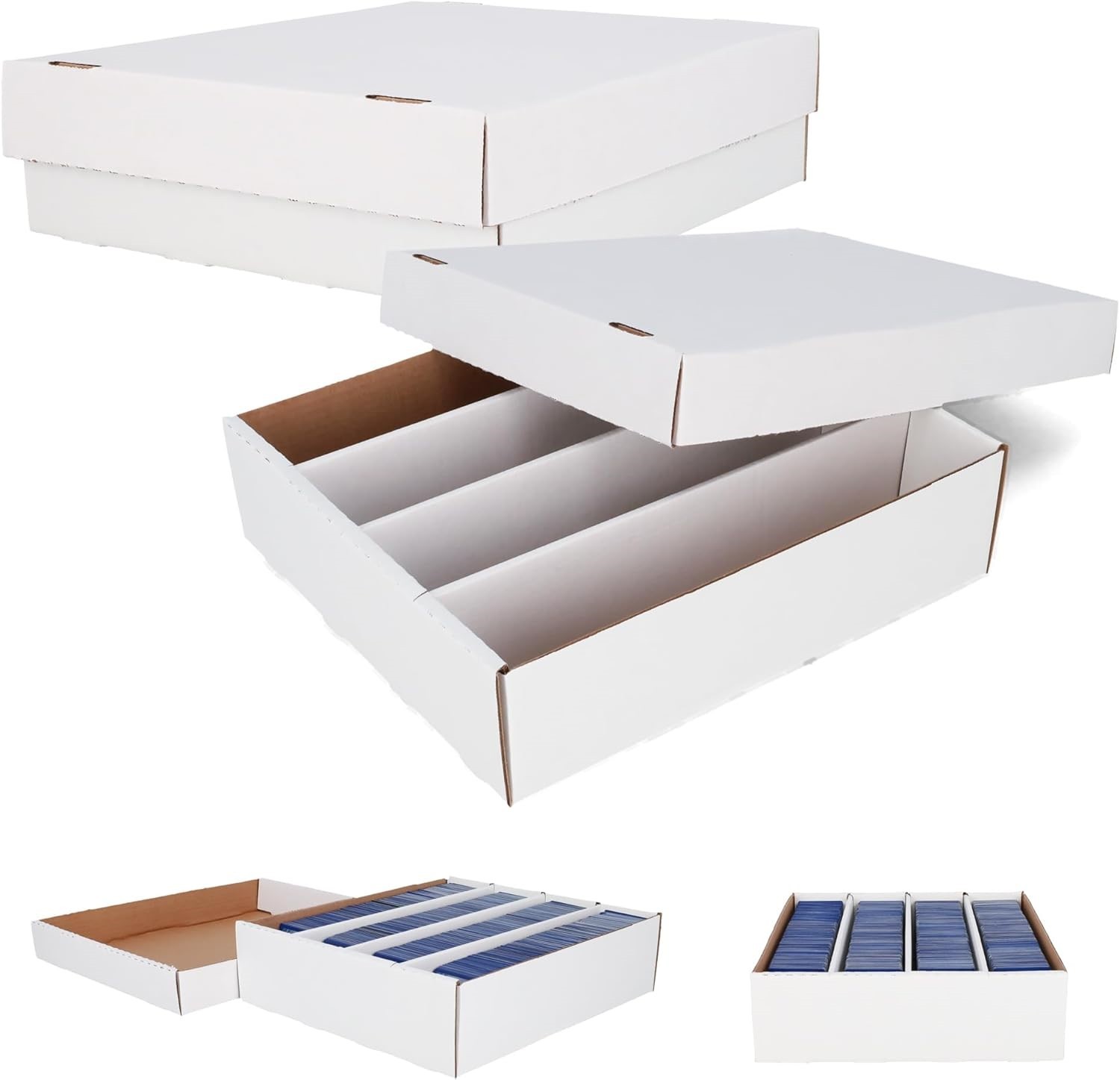 X4 BCW 3200 Card Monster Shoe Boxes Trading / Gaming / Coin Slabs Storage DEAL