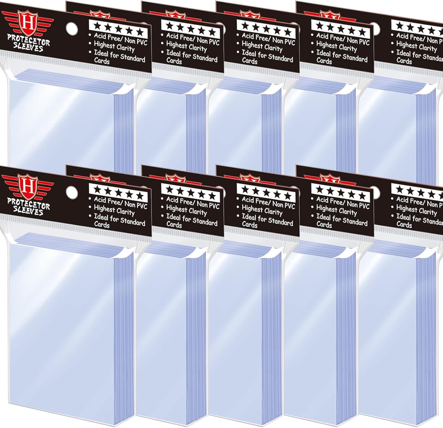 1000 Pcs Soft Penny Sleeves Toploaders Card Protectors Lot TCG Plastic