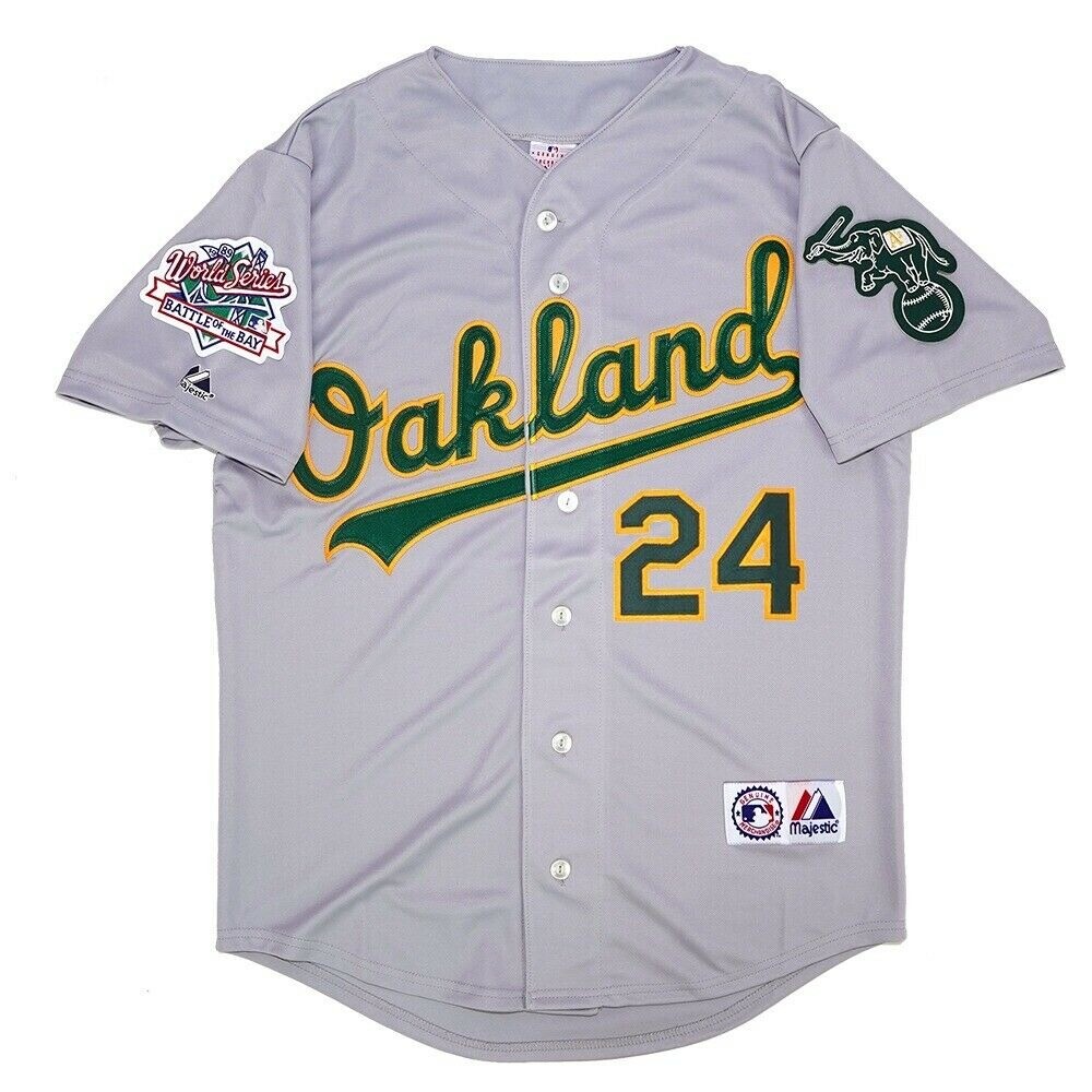 Rickey Henderson Oakland Athletics 1989 World Series Grey Road Men’s Jersey
