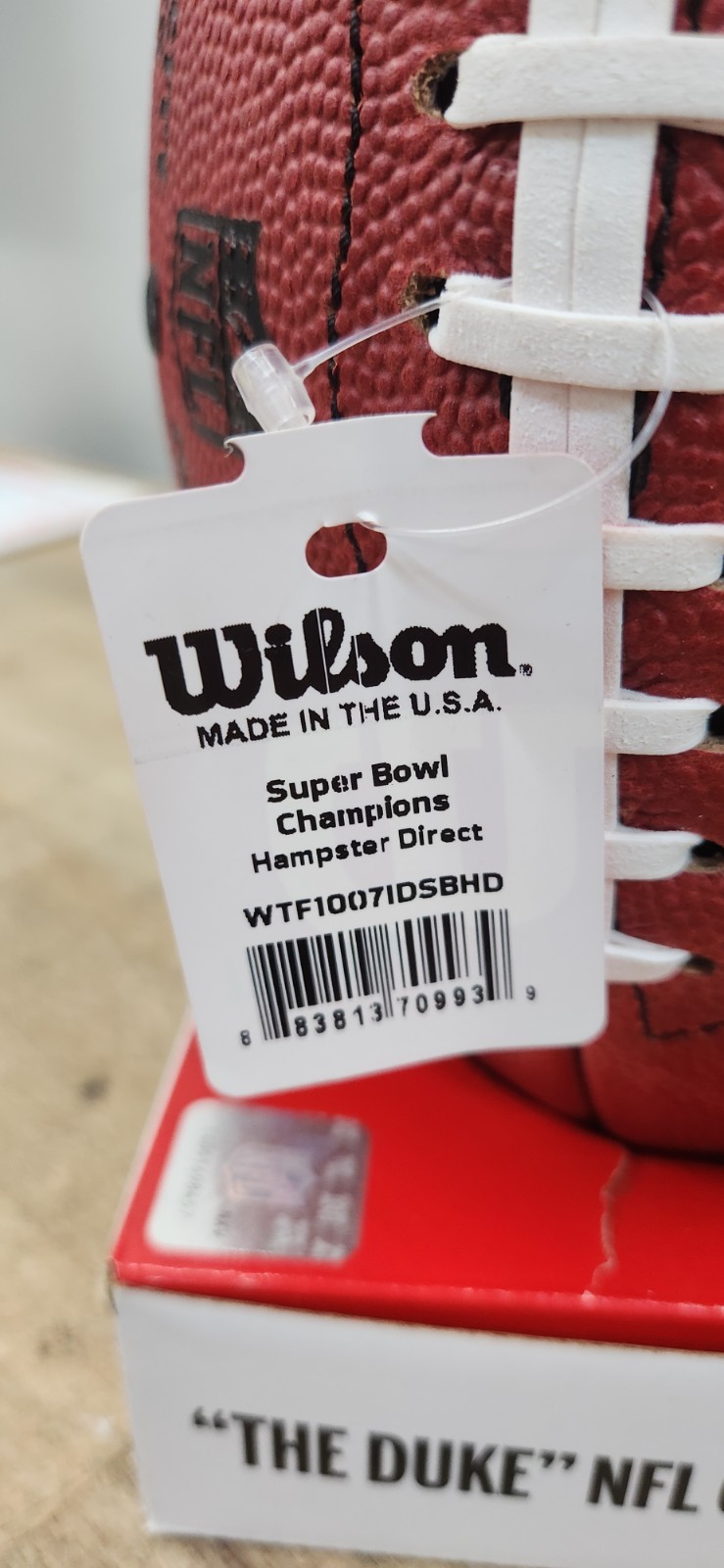 NEW Official NFL Game Day Limited Edition Wilson Full Size Football “The Duke”