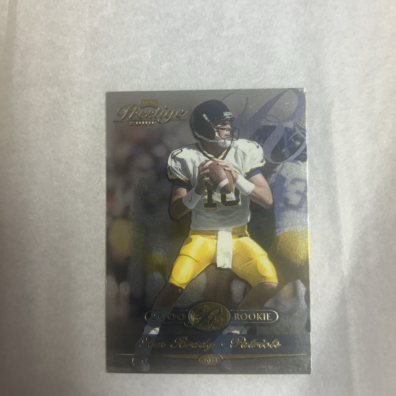 2000 Playoff Prestige Tom Brady RC 1247 /2500 #286 Patriots Bucs GOAT! Rare Read