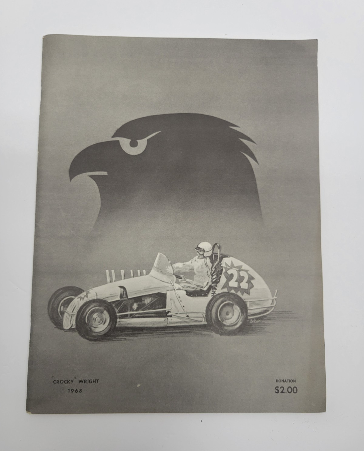 1968 Tribute Book to Midget Racer Joe Csiki, by Crocky Wright