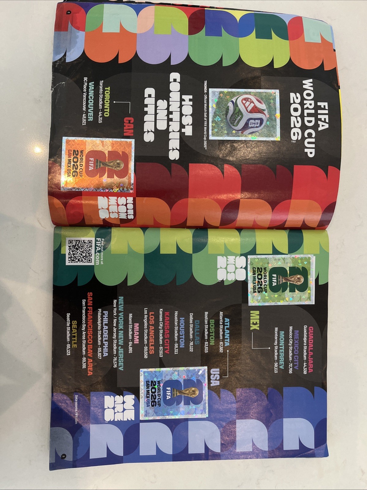 OFFICIAL Panini Sticker World Cup Album 75% Done 210 dollar value some rips