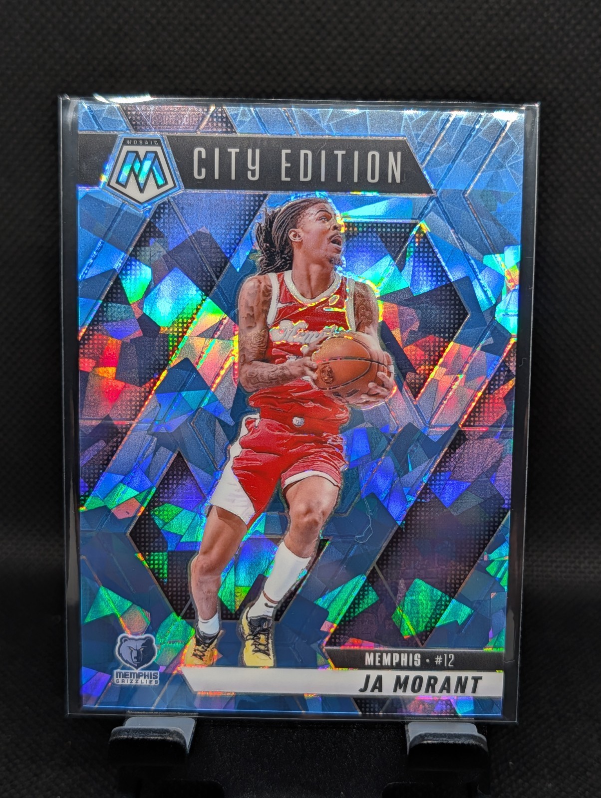 2024-25 Panini Mosaic – City Edition Ja Morant #281 Ice Mosaic Prizm 021/125
