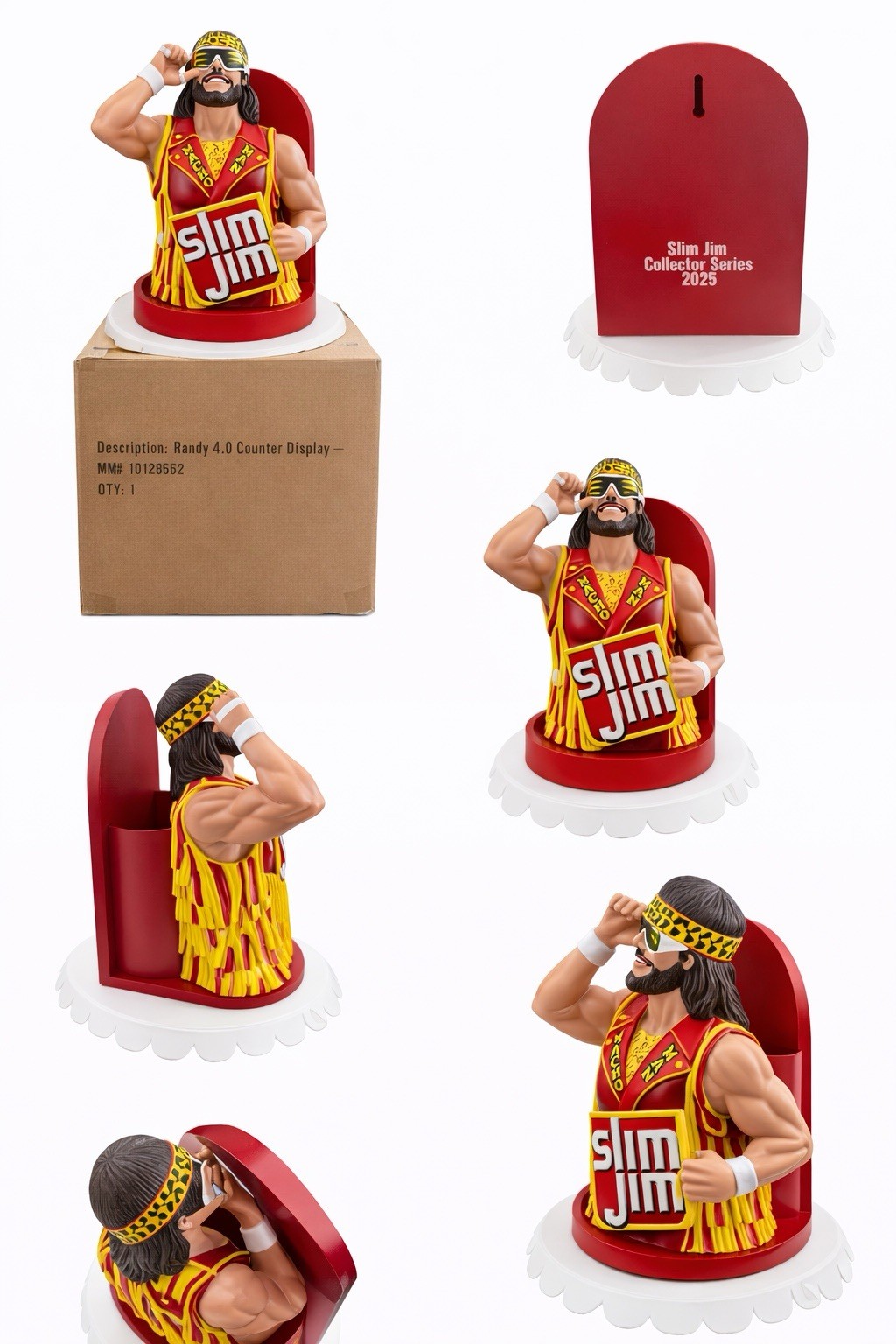 MACHO MAN RANDY SAVAGE Slim Jim Display Collector Series FACTORY SEALED