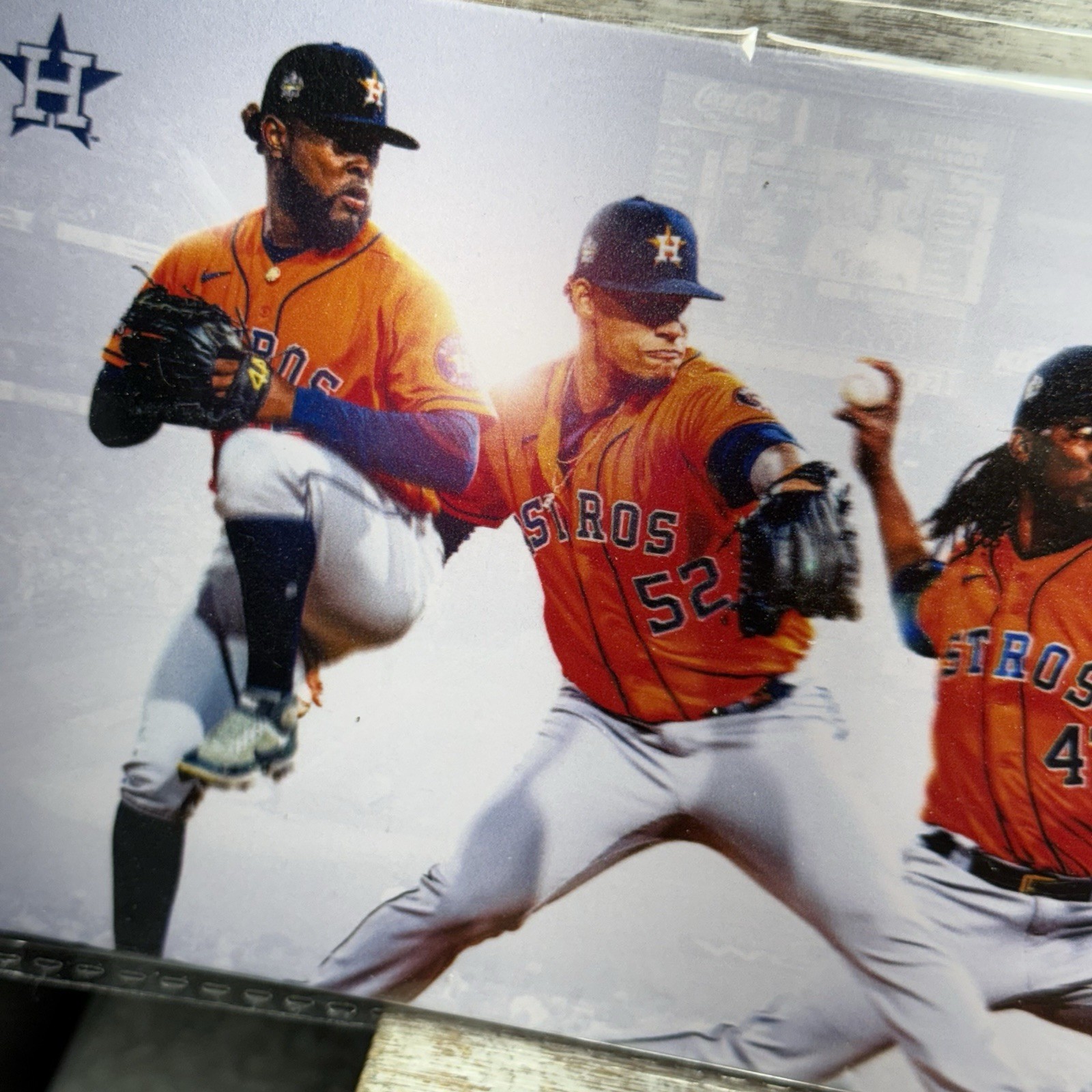 MLB Houston Astros WORLD SERIES COMBINED NO-HITTER Plaque 18″x4 1/2″ Brand New