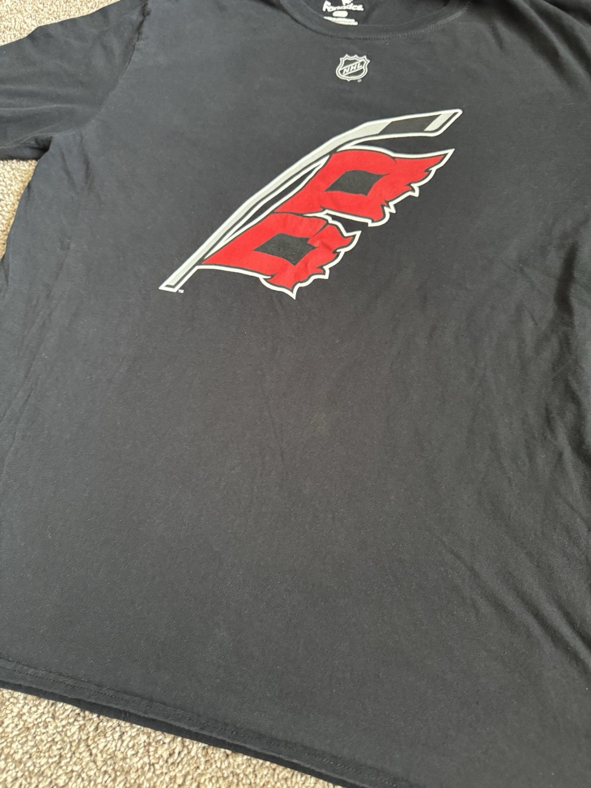 NHL Carolina Hurricanes Jordan Staal #11 T Shirt Fanatics Black Size Large
