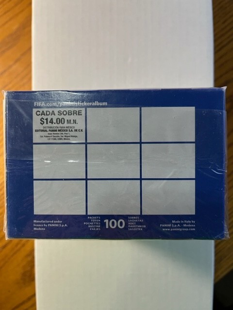 2018 Panini Russia FIFA World Cup Stickers New Factory Sealed 100 Pack Box x 1