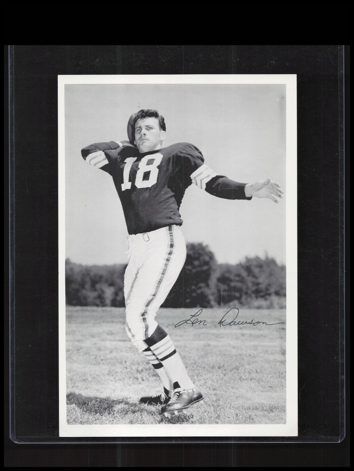 1960 Cleveland Browns Team Issue Photo Pack Len Dawson RC HOF – 6×9 – RARE!