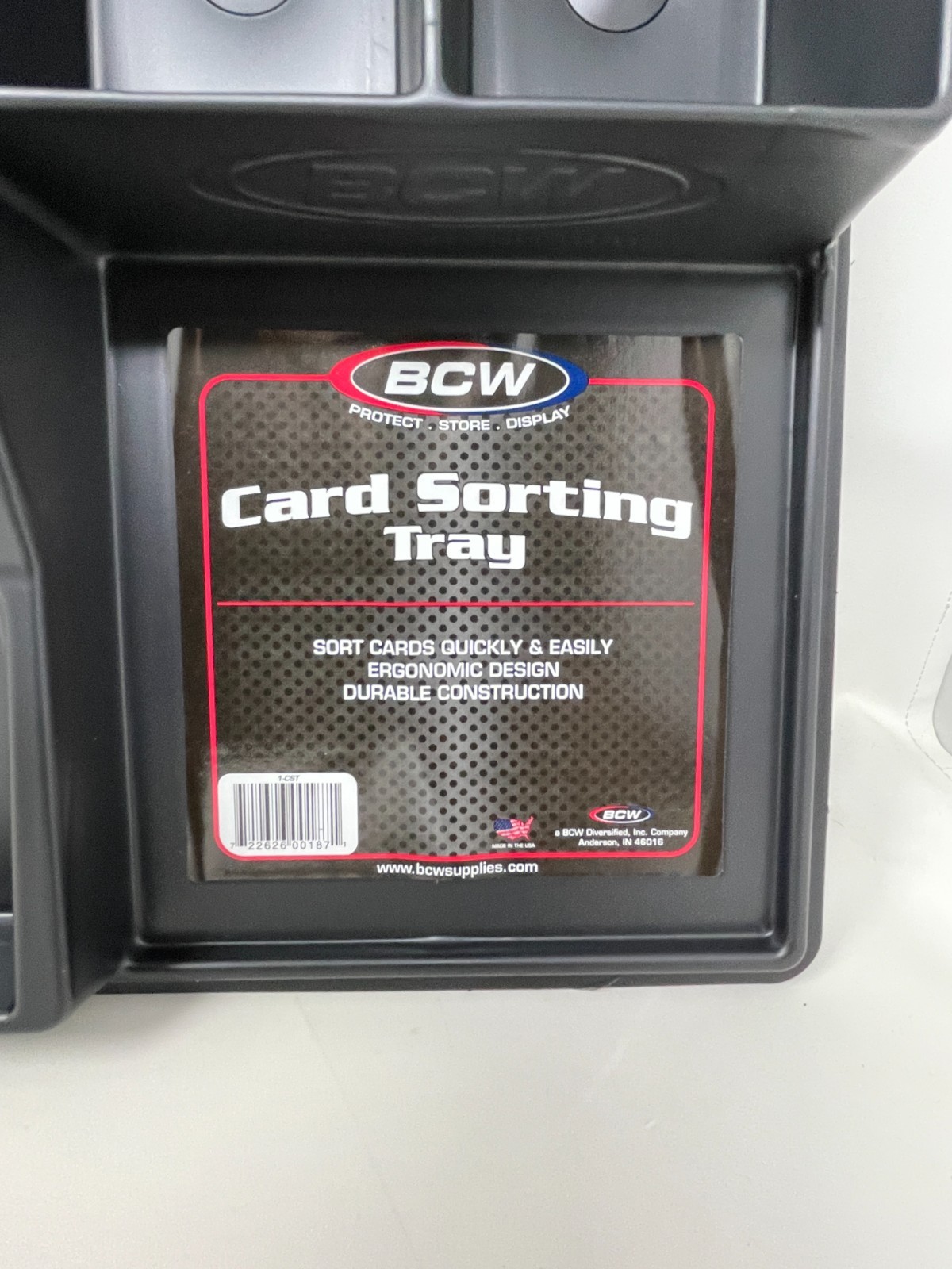 BCW Black Card Sorting Tray Organizer Holder for Sports/Trading Cards NEW