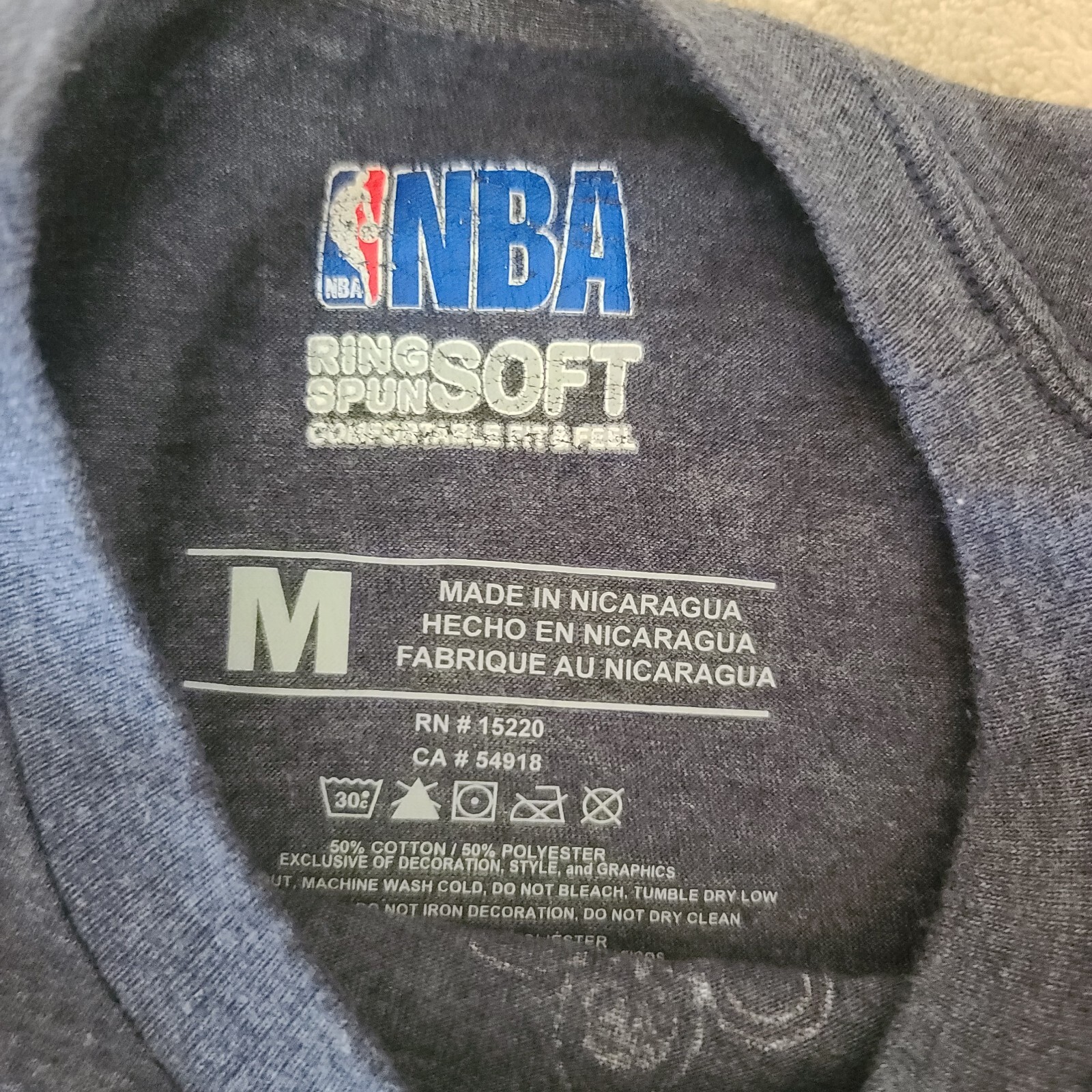New Orleans Pelicans Mens Medium Gray Basketball Shirt NBA