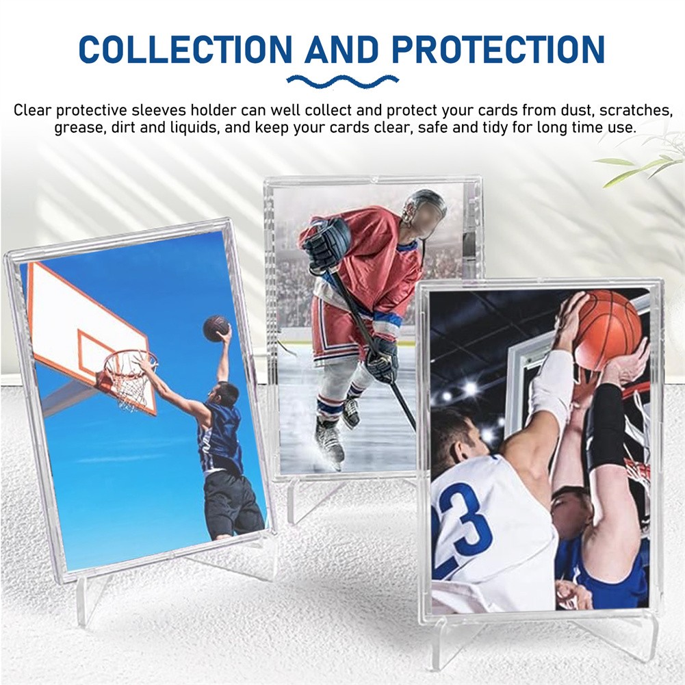 50-500Pcs Clear Trading Sleeves Card Protector Holder For Sports Card Display