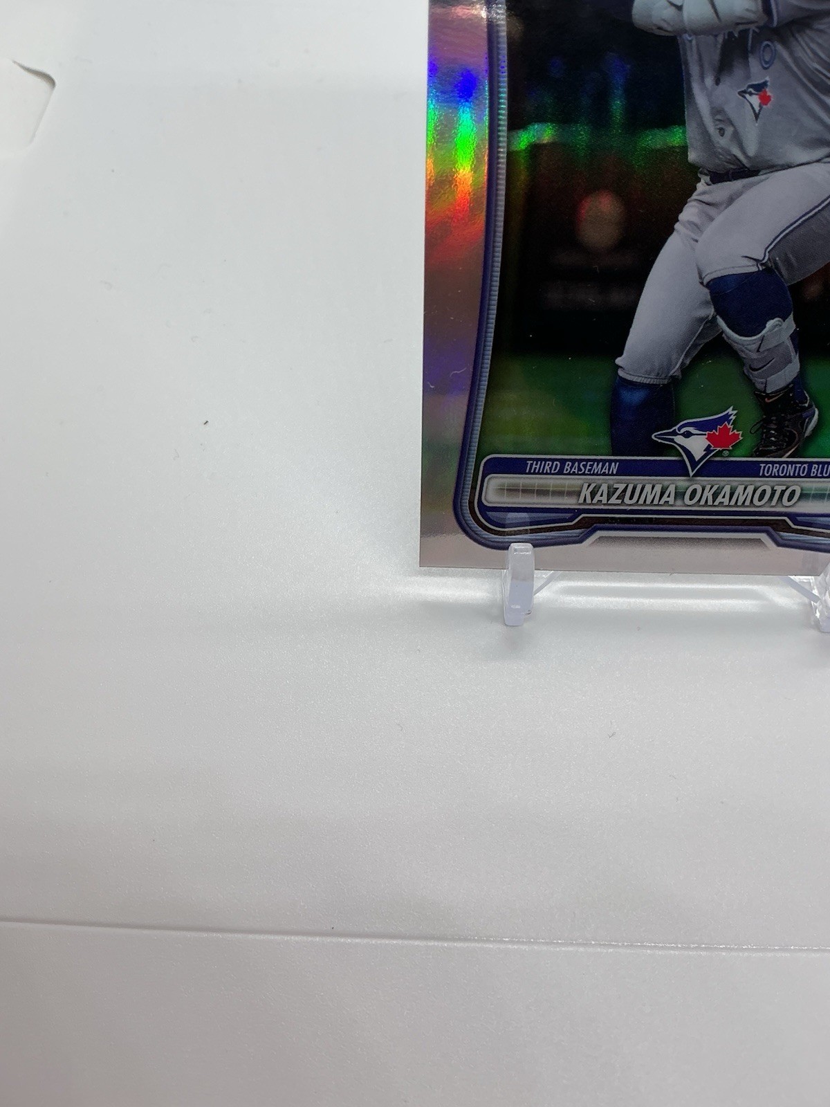 2026 Bowman Chrome Red Redemption Kazuma Okamoto RC Toronto Blue Jays #28