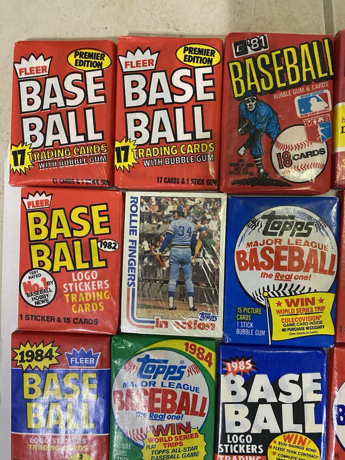 20 Lot 1981-1986 Baseball Card Packs. TOPPS, DONRUSS, Fleer. These Are Valuable