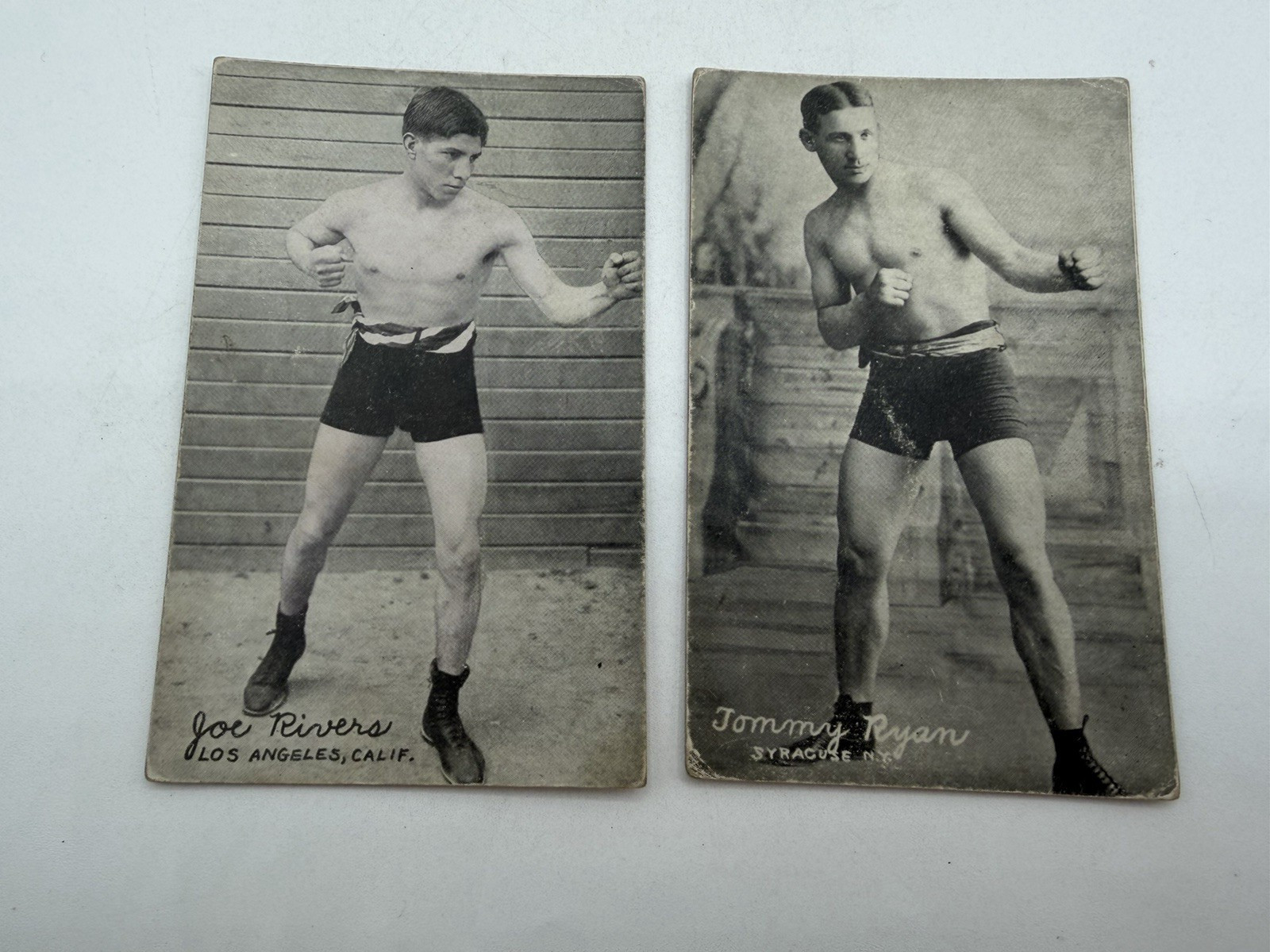 Antique Lot of 8 Exhibit Supply Co. 1920’s Boxing Cards