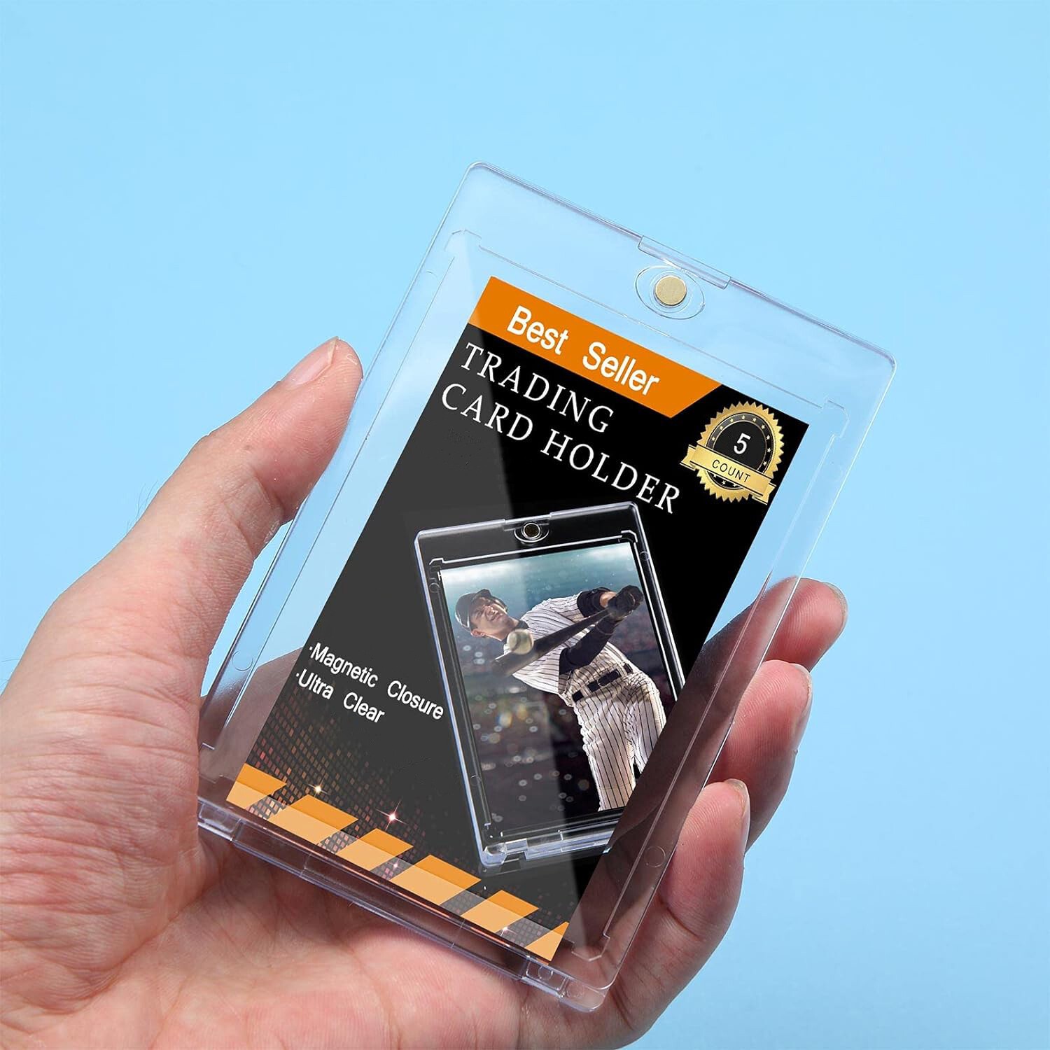 1-100Pcs 35 55 75 100 130 180Pt Magnetic Card Holders One-Touch For Trading Card