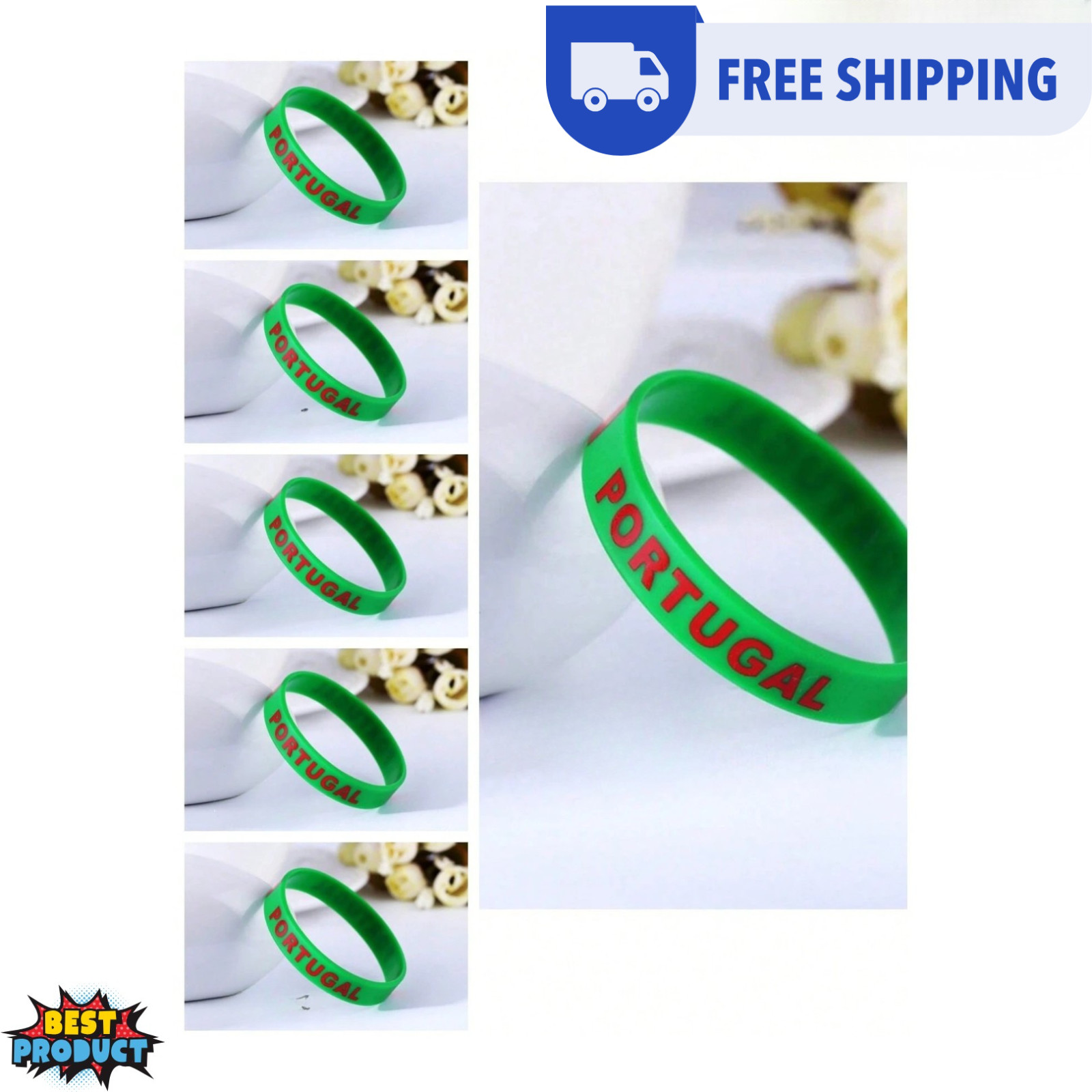Football Soccer Silicone Wristbands 2026 World Cup Fan Bracelets World Cup Gift