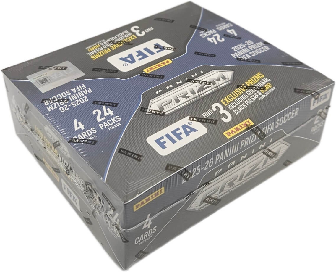 2025-26 Panini Prizm FIFA Soccer 24 Pack Retail Display Box 96 Cards Per Box