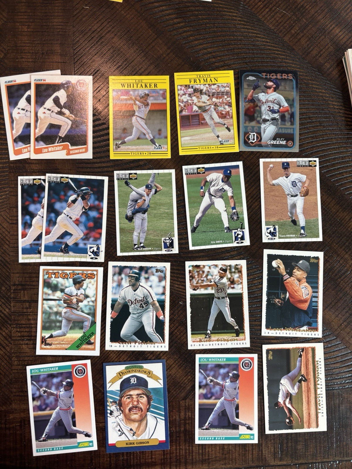 Lot of 3200 Detroit Tigers Alan Trammell Lou Whittaker Kirk Gibson LOADED!!!