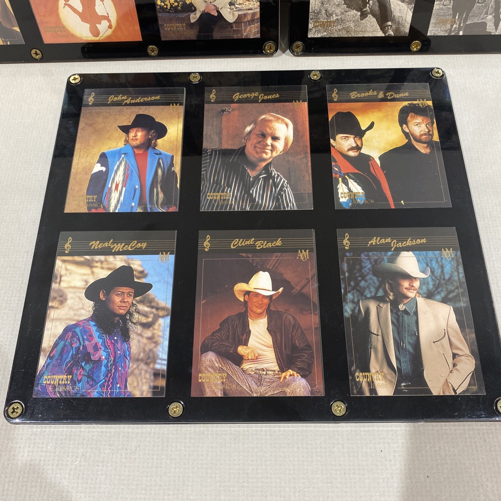 3 Vintage 6 Trading Card Holder Ultimate Collections #5736 Recessed Card Area