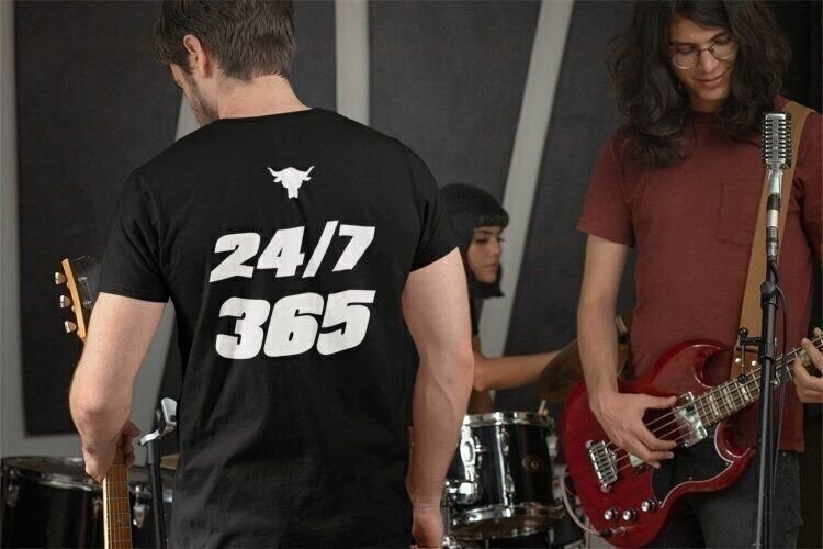 The Rock 24-7-365 Team Bring It Boots to Asses Mens Black T-shirt