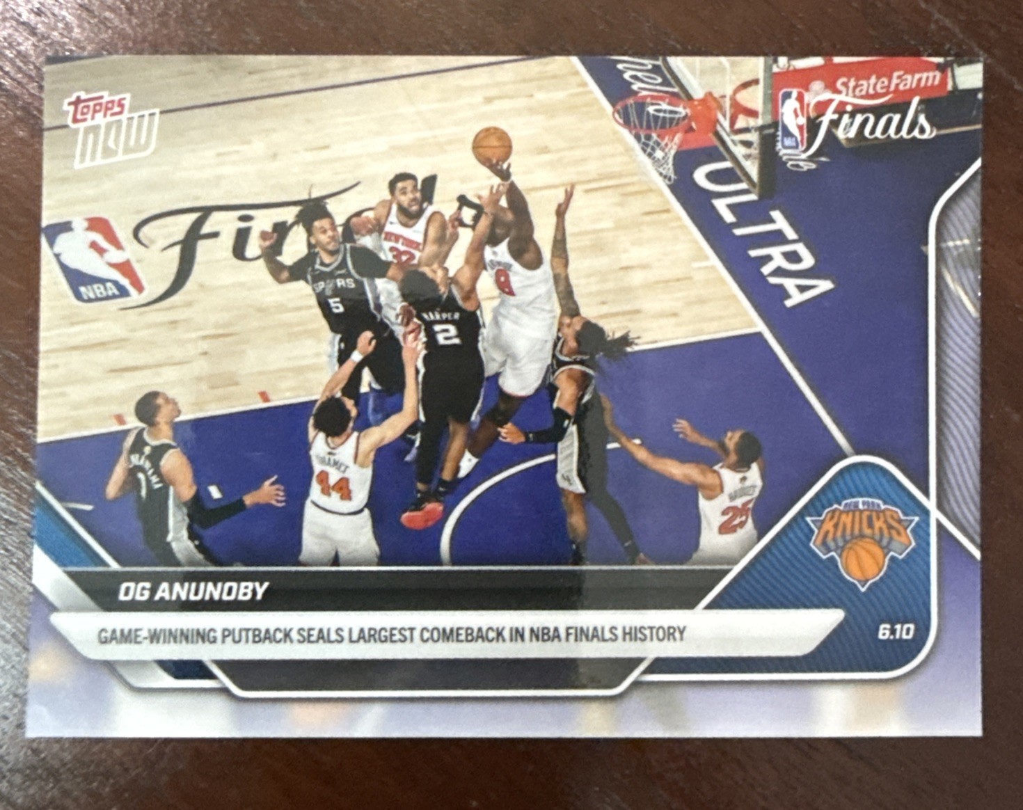 🔥2025-26 Topps Now NBA #336 OG Anunoby New York Knicks IN HAND Multiple Avail