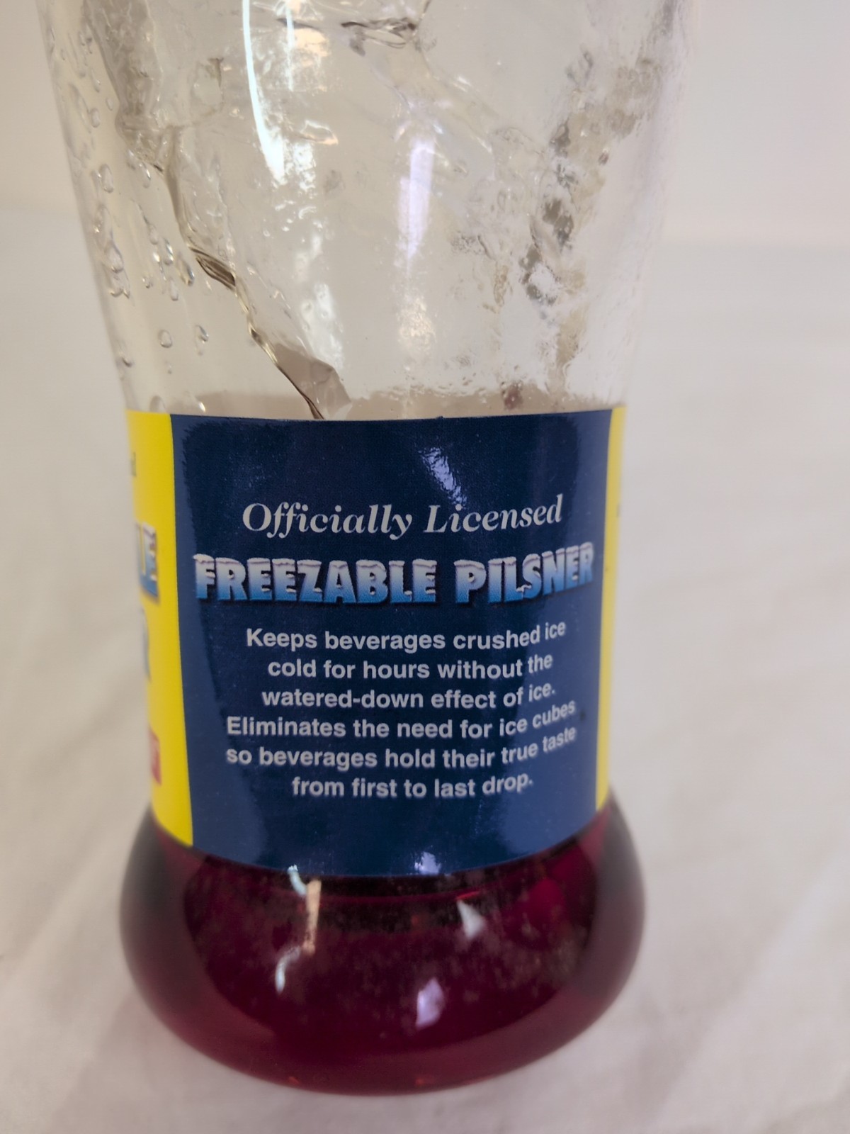 MLB Washington Nationals Freezable Pilsner Acrylic Freezer Glass New with Tags
